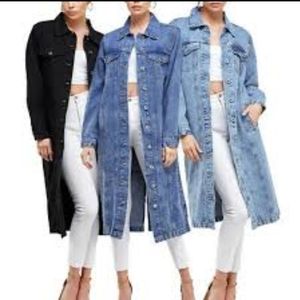 Long Oversized Jean Jacket
